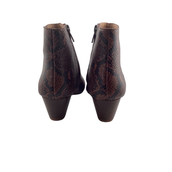 Madewell Women’s The Bea Boot in Snake Embossed Leather Size 5 Booties - Picture 8 of 9